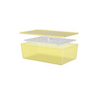 Pote Em Plástico Com Grade Coza Basic 4 5 Litros Amarelo Elét