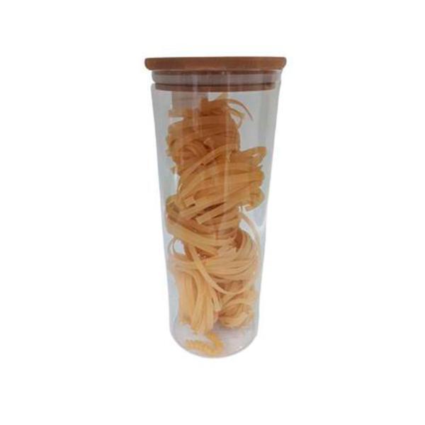 Pote Em Vidro Borosilicato Com Tampa Bambu Zahav 1 8 Litro