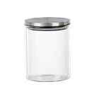 Pote Em Vidro Borosilicato Com Tampa Zahav 750ml Prata