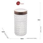 Pote Em Vidro Com Tampa Bon Gourmet Hash 11x22cm