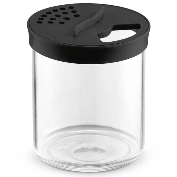 Pote Farinheiro Porta Mantimentos Transparente Com Tampa Pret