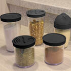 Pote Farinheiro Porta Mantimentos Transparente Com Tampa Pret