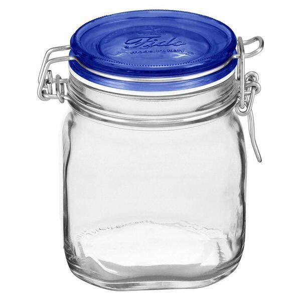 Pote Fido Hermético 750ml Vidro Transparente Para Conservas