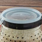 Pote Flip Hermético Com Corações Pretos 1 1 Litros - Wp Conne