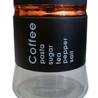 Pote Frasco Coffee Vidro Porta Mantimentos Tampa Hermético