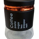 Pote Frasco Coffee Vidro Porta Mantimentos Tampa Hermético