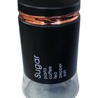 Pote Frasco Sugar De Vidro Médio Mantimentos Tampa Hermético