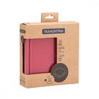 Pote Freezinox Em Aco Inox Com Tampa Plastica Rosa Quadrado 1