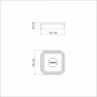 Pote Freezinox Em Aco Inox Com Tampa Plastica Rosa Quadrado 1