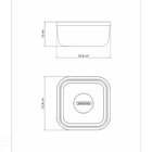 Pote Freezinox Quadrado Em Aco Inox Com Tampa Plastica Lilas