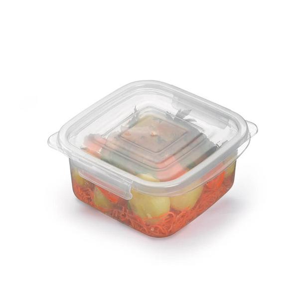 Pote Grande Quadrado Com Travas 1,8 Litros Transparente