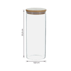 Pote Hermético 1,4l Vidro com Tampa Bambu Delinia