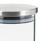 Pote Hermético 1,4l Vidro com Tampa Inox Delinia