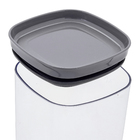 Pote Hermético 1,5 Litros Cinza Delinia