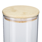 Pote Hermético 1650ml Vidro com Tampa Bambu OIKOS