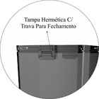 Pote Hermético 3 Litros Alimentos Guarda Fácil - Colors - Fumê