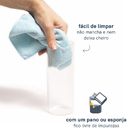 Pote Hermético 450ml Vidro com Tampa Bambu OIKOS