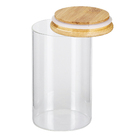 Pote Hermético 600ml Vidro com Tampa Bambu OIKOS
