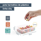 Pote Hermético 600ml - Wellmix