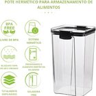 Pote Hermético 6 Peças Porta Mantimentos P/ Cozinha P/ Alimen