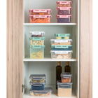 Pote Hermético Alimentos Trava Click Quadrado Vedação 1500ml