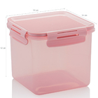 Pote Hermético Alimentos Trava Click Quadrado Vedação 1500ml