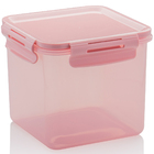 Pote Hermético Alimentos Trava Click Quadrado Vedação 1500ml