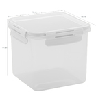 Pote Hermético Alimentos Trava Click Quadrado Vedação 1500ml