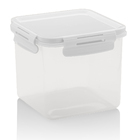 Pote Hermético Alimentos Trava Click Quadrado Vedação 1500ml