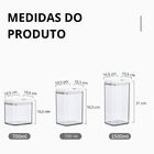 Pote Hermético Com 3 Peças Porta Mantimentos Para Organizar C