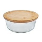 Pote Hermético Com Tampa Bambu 1l