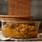 Pote Hermético Com Tampa Bambu 1l