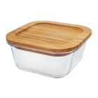 Pote Hermético Com Tampa Bambu 500ml