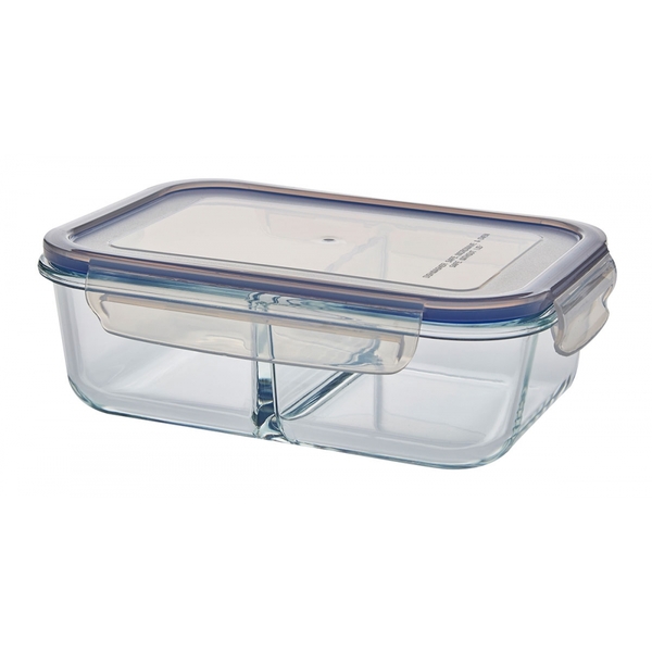 Pote Hermético Com Tampa Retangular Duplo 1.5l