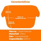 Pote Hermético De Vidro 500ml - Casambiente