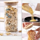 Pote Hermetico De Vidro Borosilicato Tampa Em Bambu 750ml