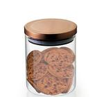 Pote Hermético De Vidro Borossilicato Tampa Bronze 750 Ml - M