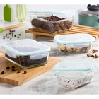 Pote Hermético De Vidro Borossilicato Transparente C/tampa Pl