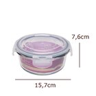 Pote Hermético De Vidro Temperado Redondo - Oxford