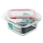 Pote Hermetico Dynasty Quadr. Em Vidro C/tampa 320ml 27123