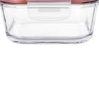 Pote Hermetico Dynasty Quadr. Em Vidro C/tampa 320ml 27123