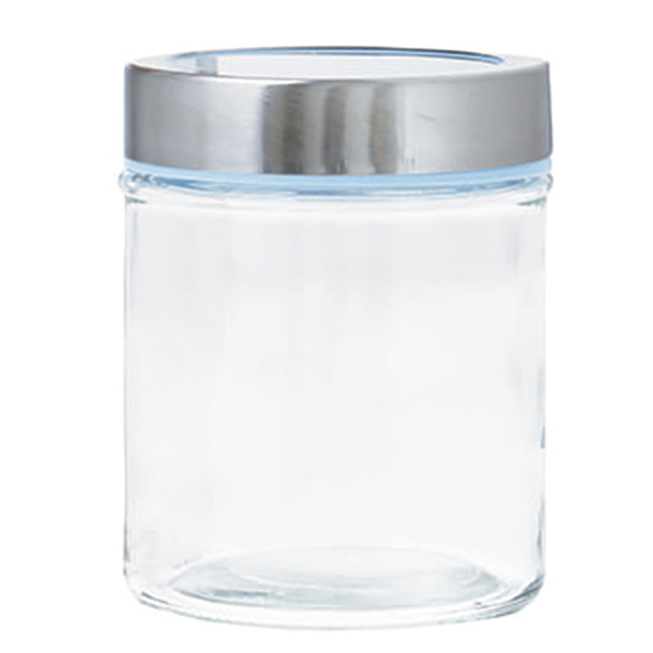 Pote Hermético Em Vidro 600ml Com Tampa Rosca Transparente