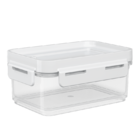 Pote Hermético Flap 250 Ml  12 7 X 8 7 X 5 8cm Branco Coza