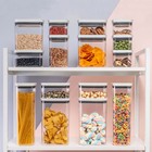 Pote Hermético Grande Retangular Com Tampa 2,3 Litros Porta M