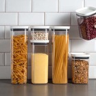 Pote Hermético Grande Retangular Com Tampa 2,3 Litros Porta M