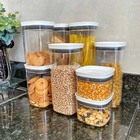 Pote Hermético Grande Retangular Com Tampa 2,3 Litros Porta M