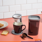 Pote Hermético Para Café Tampa Com Vedação E Colher Dosadora