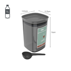 Pote Hermético Para Café Tampa Com Vedação E Colher Dosadora