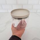 Pote Hermético Porta Mantimentos 1 Litro Transparente Com Tam