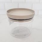 Pote Hermético Porta Mantimentos 1 Litro Transparente Com Tam